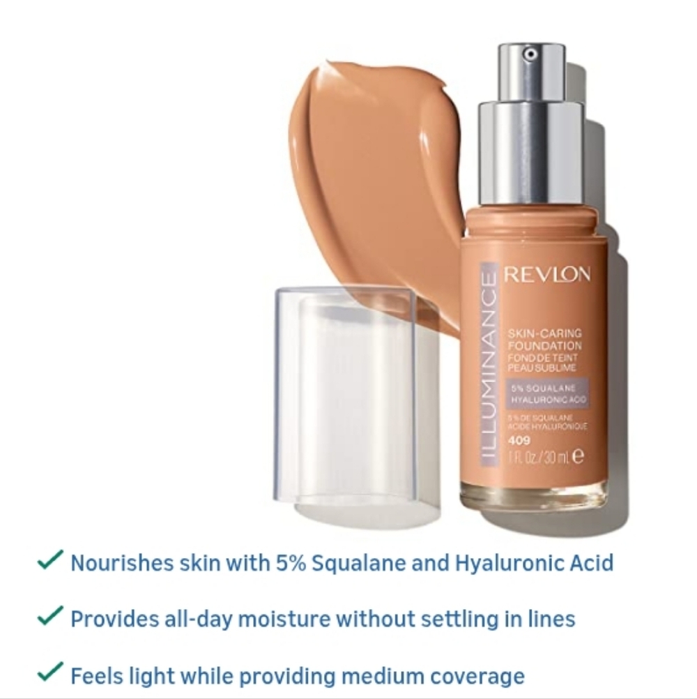 Revlon Luminance Skin-Caring Foundation - 409 Bruelee Natural Finish Natural